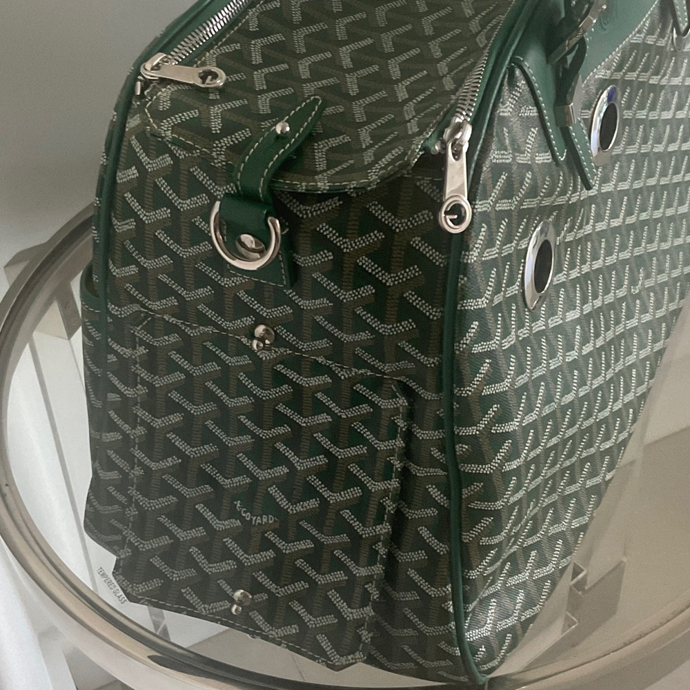 $5340 Goyard Green Dog carrier Bag - Picture 6 of 12